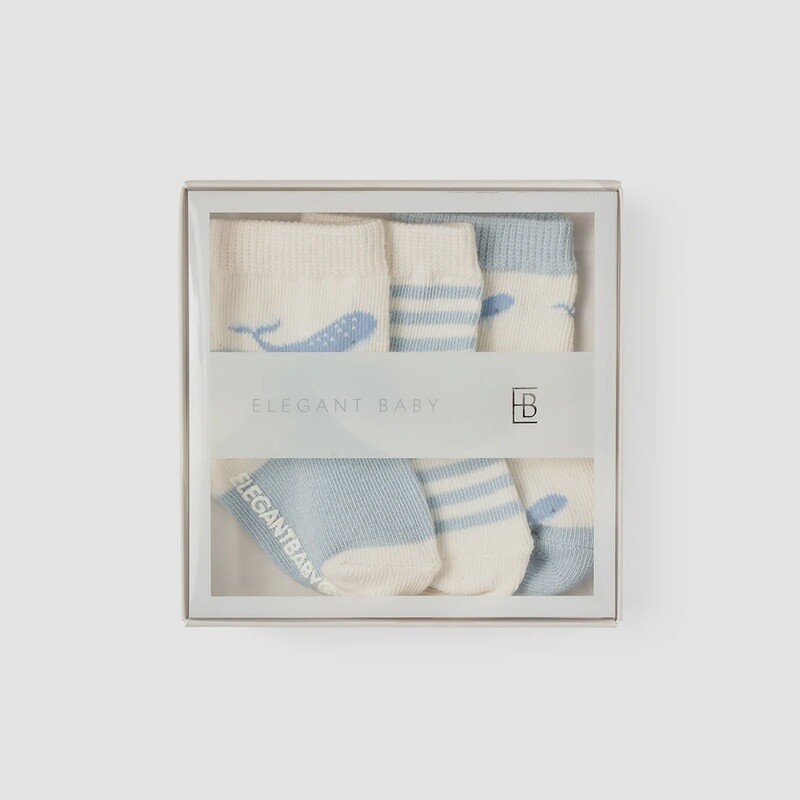 Ocean Adventure Non Slip Baby Sock 3pk