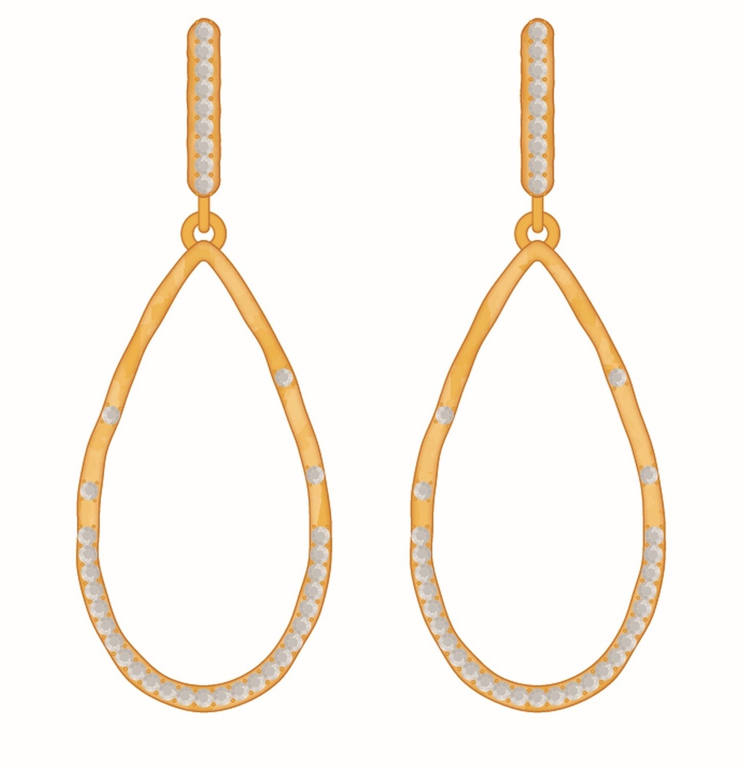 SP Carteret Earrings Crystal