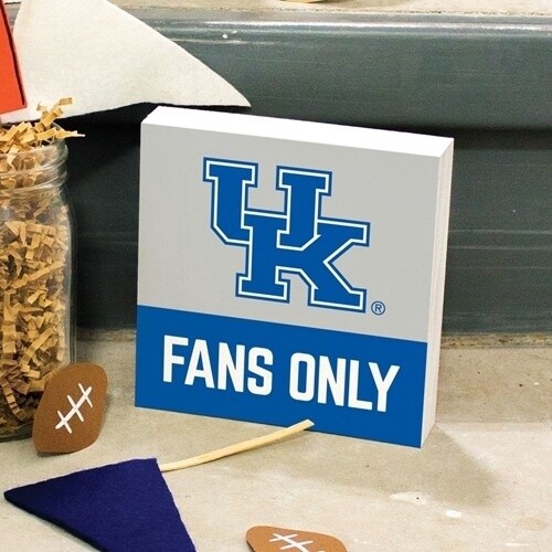 Kentucky Wildcats Fans Only Word Block