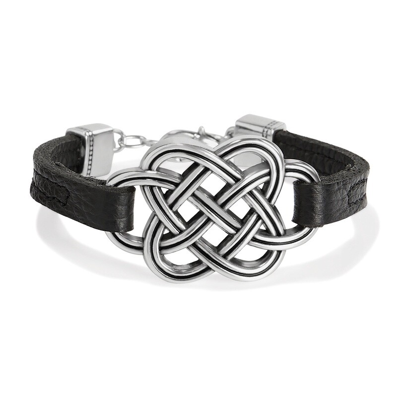 DNR-Interlok Trellis Leather Bracelet
