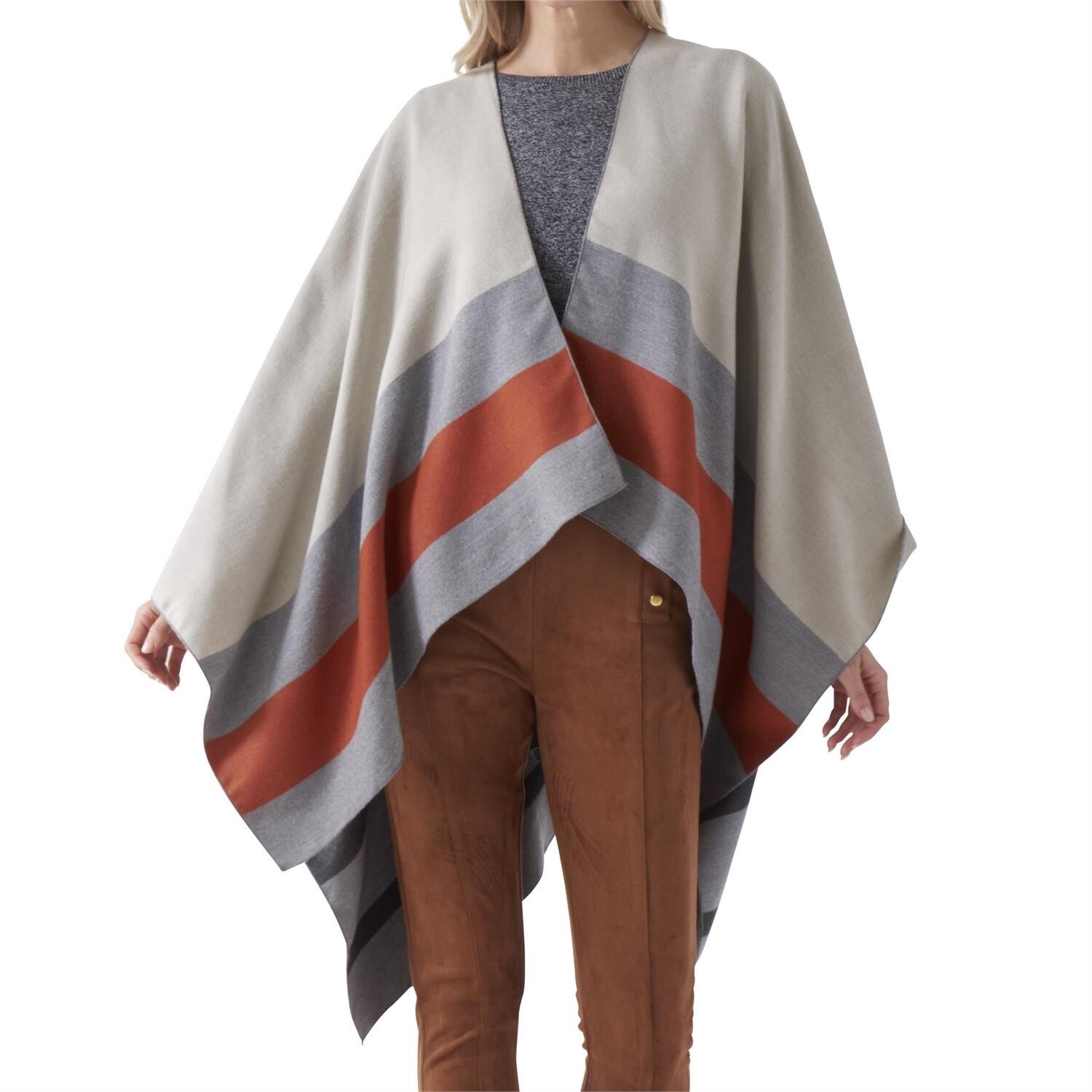 Gray with Rust Cape