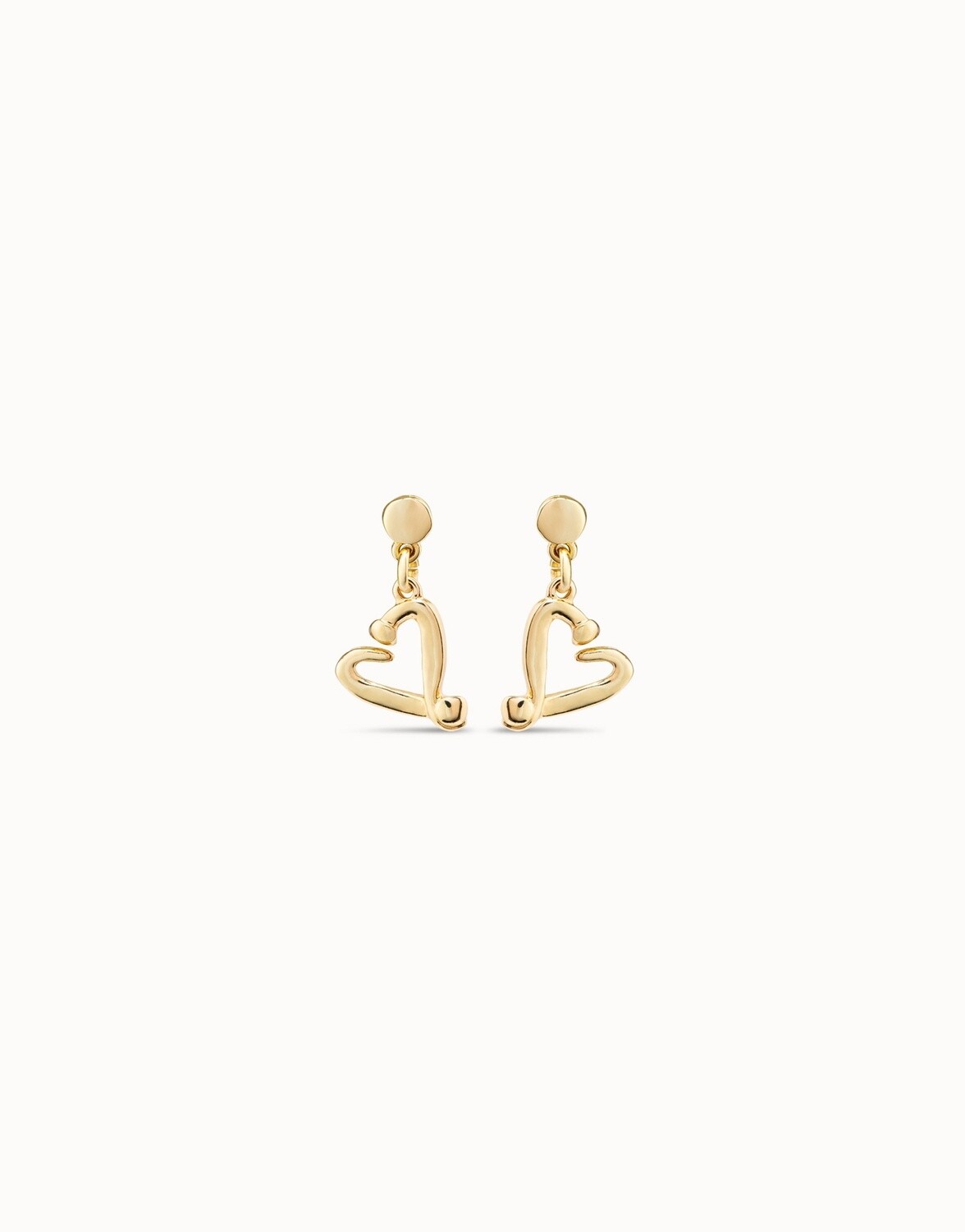 One Love Earrings, Colour: Gold