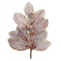 31&quot; Frosted Magnolia Leaf Spray