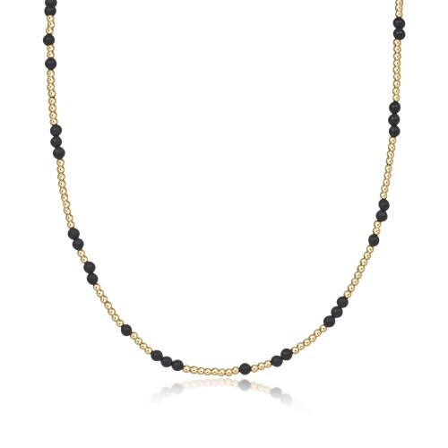 15&quot; Choker Hope Unwritten Gemstone - Matte Onyx