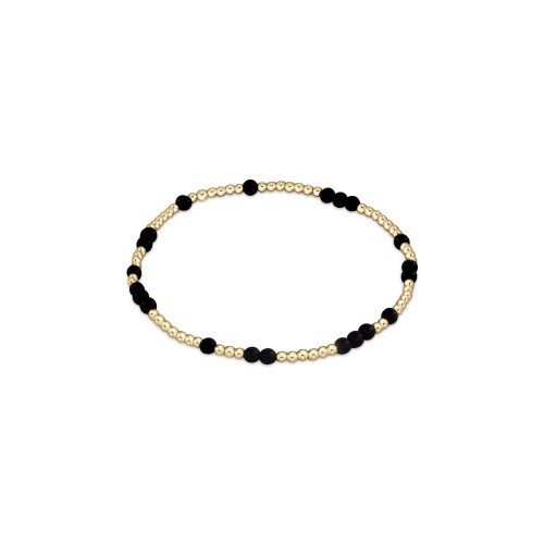 Hope Unwritten Gemstone Bracelet - Matte Onyx