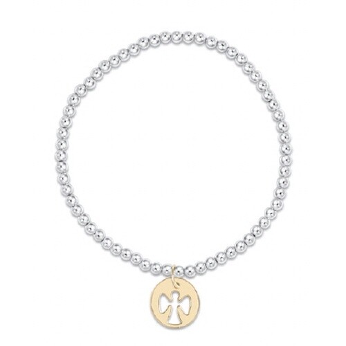 Extends - Classic Sterling Mixed Metal 3mm - Guardian Angel Gold Disc