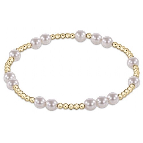 Extends - Hope Unwritten 5mm Bead Bracelet - Pearl