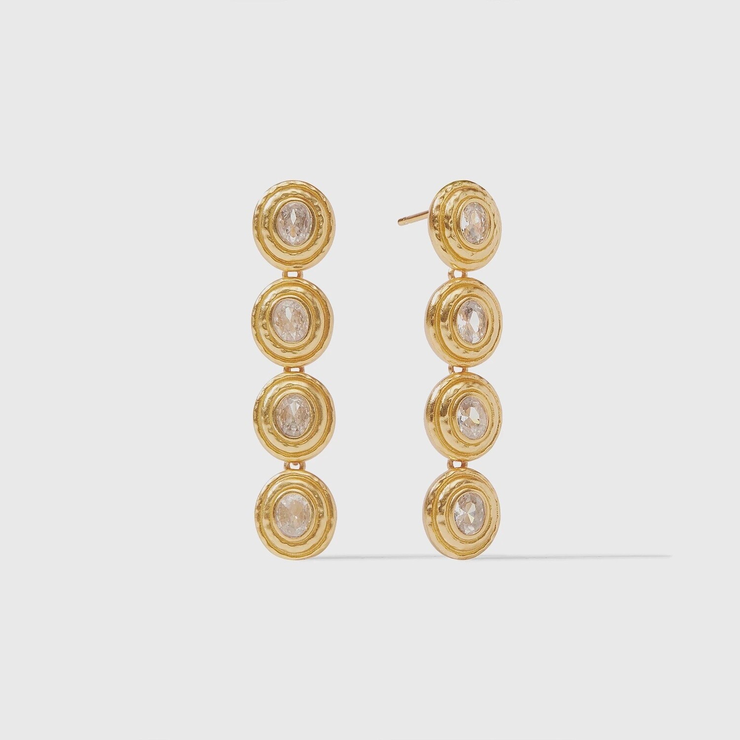 Tudor Tier Earring, Colour: Cubic Zirconia