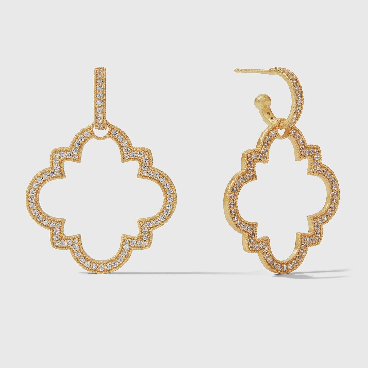 Odette Statement Hoop &amp; Charm Earrings