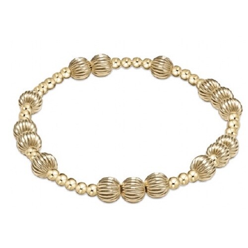 Extends - Hope Unwritten Dignity 6mm Bead Bracelet - Gold