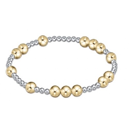 Extends - Hope Unwritten 6mm Bead Bracelet - Mixed Metal
