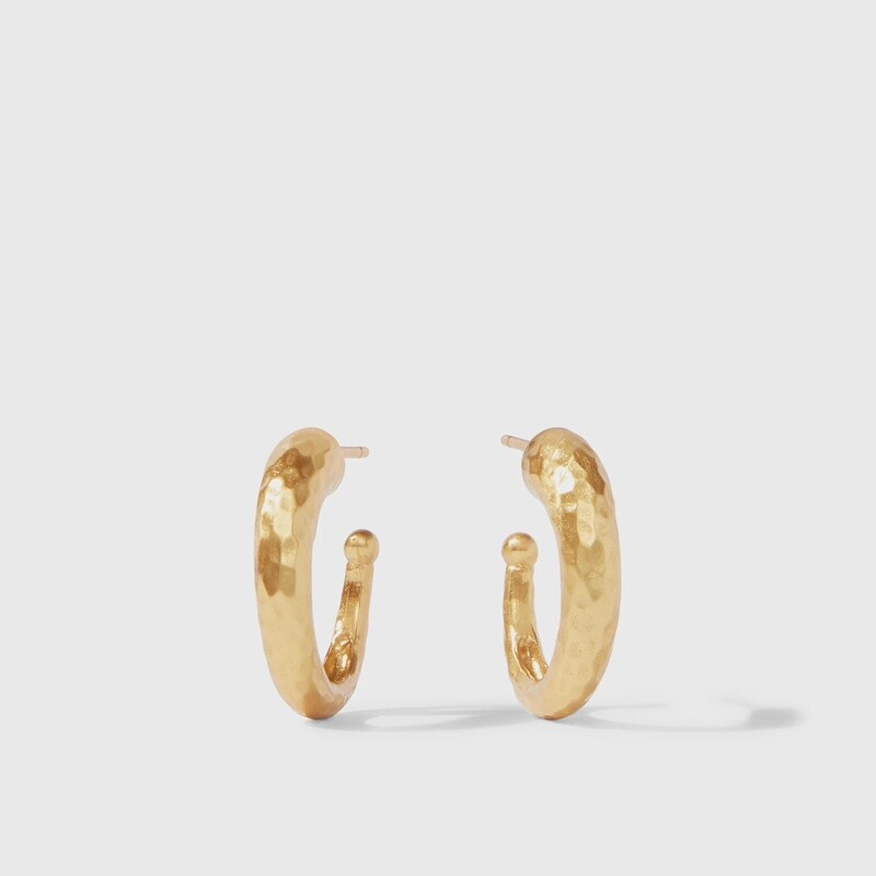 Hammered Hoop Earrings