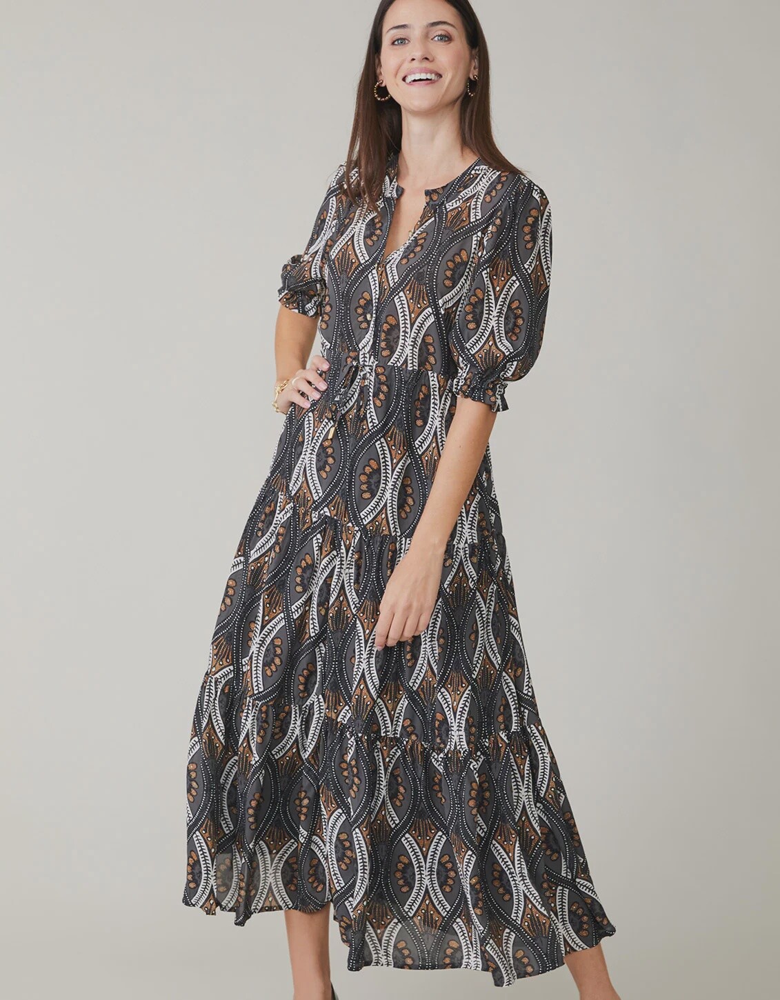 Lynette Midi Dress Harbor River Batik