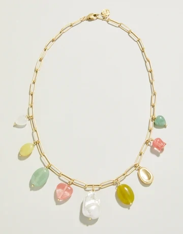 Cotton Candy Necklace 18&quot; Multi