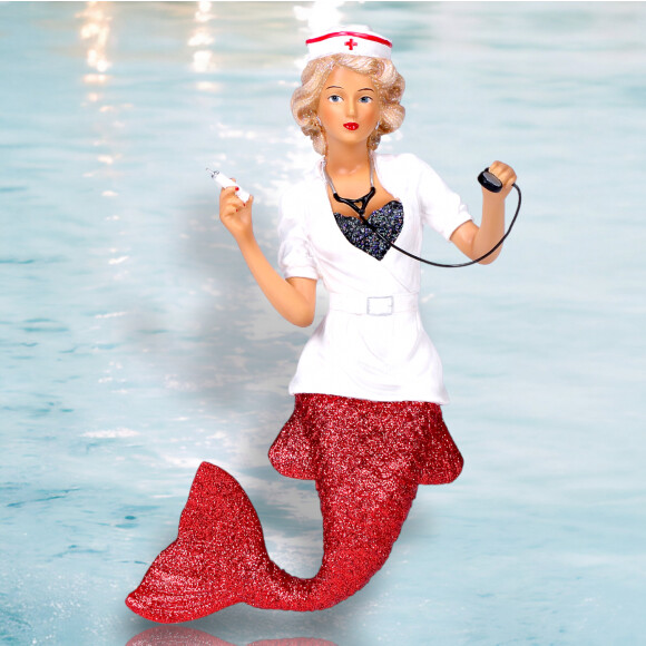 Nurse Naughty Mermaid Ornament