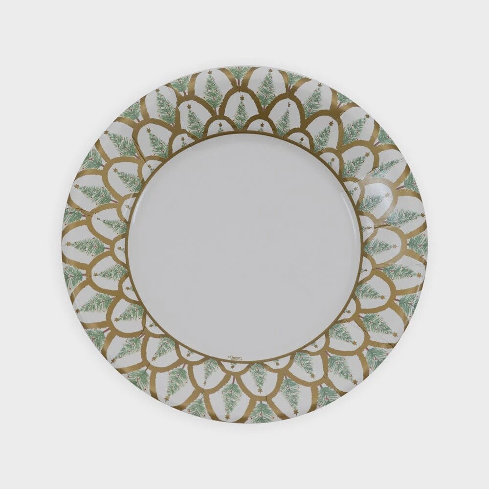 Deco Christmas Gold Salad/Dessert Plates