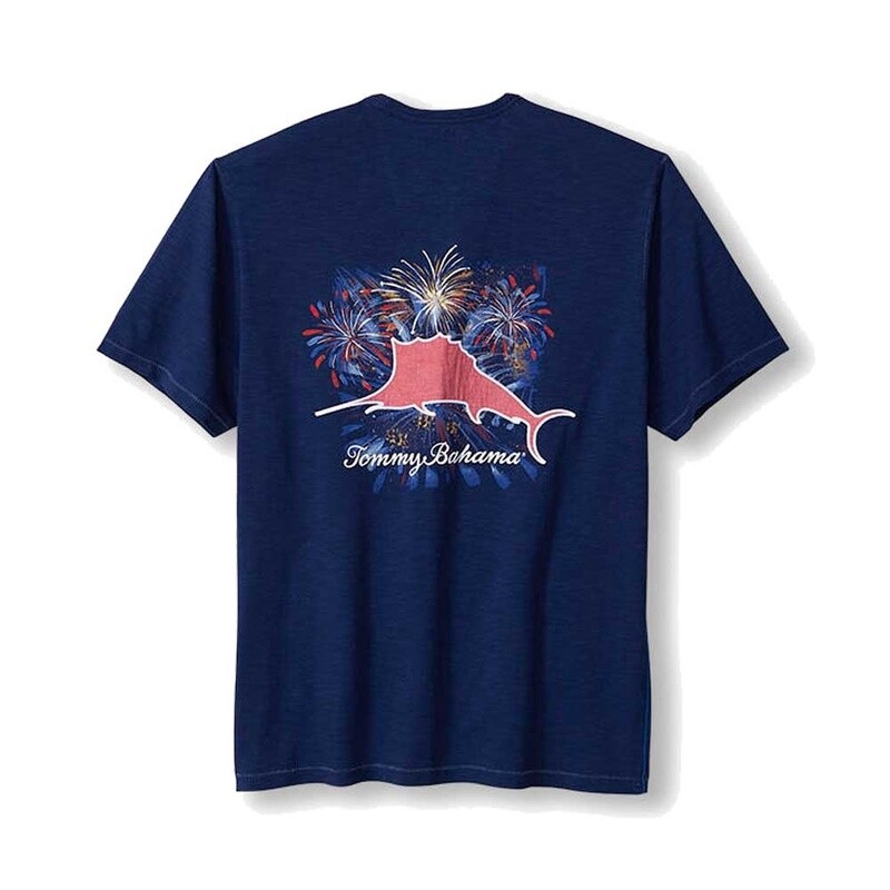 Red White And Marlin Lux Tee