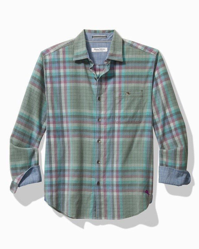 Coastline Cord Verde Plaid - Trout