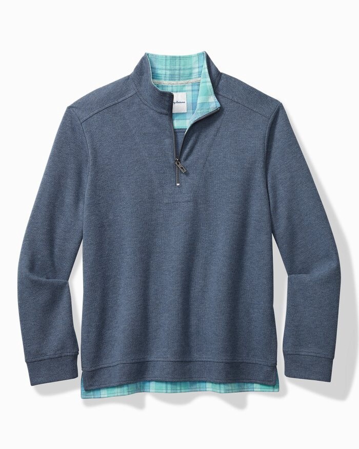 Montserrat Half Zip - Bering Blue