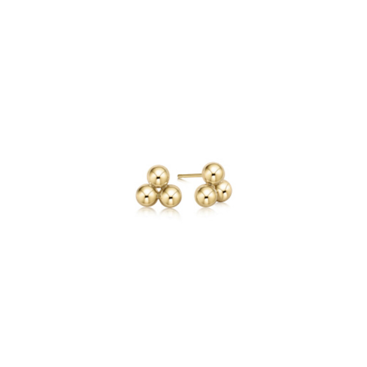 Classic Cluster Stud - 6mm Gold