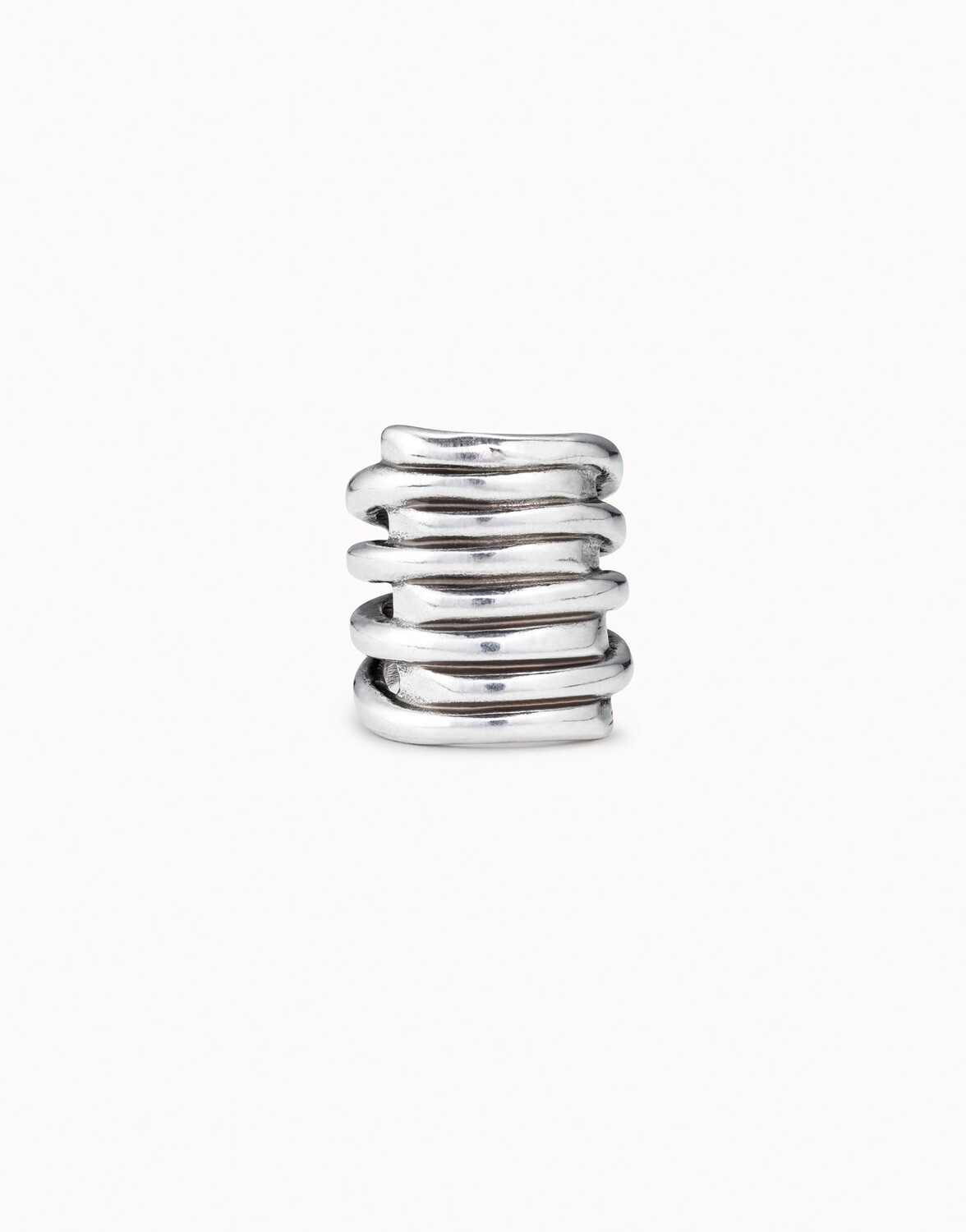 Tornado Ring, Colour: Silver, Size: 18