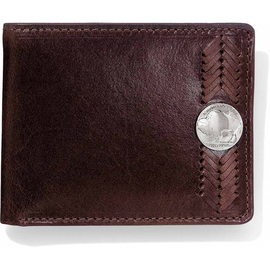 Cody Buffalo Passcase Wallet- Brown