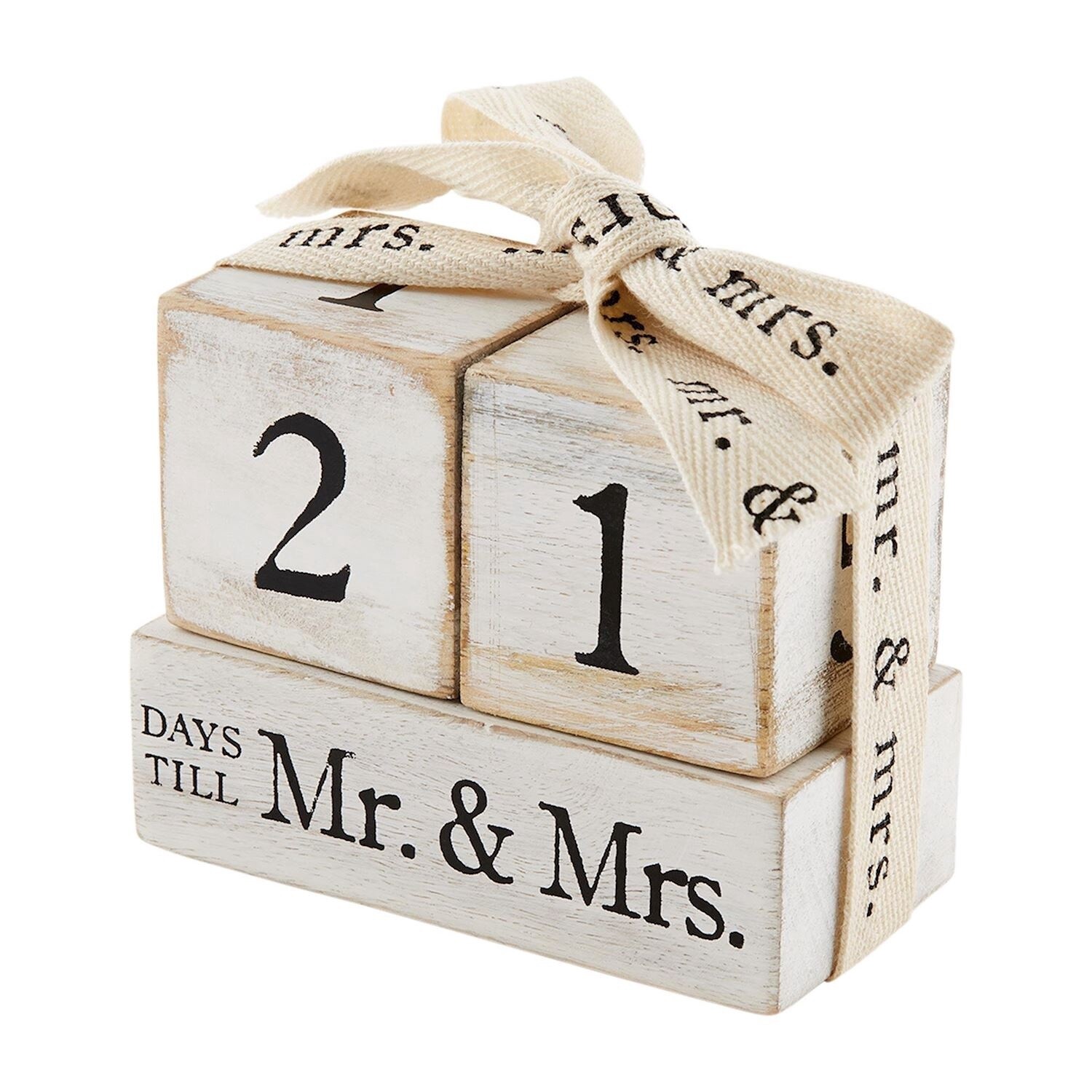 Countdown Mr. &amp; Mrs. Block Set