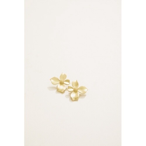 Wallflower Stud Earrings Gold