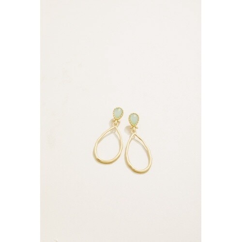 Nara Teardrop Earrings Seafoam