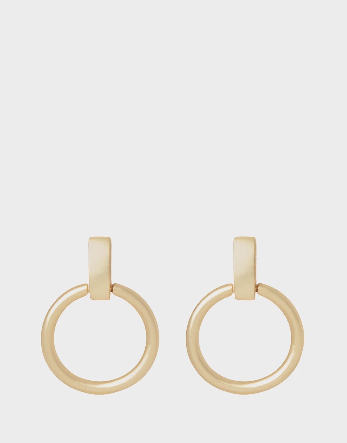 Simple Ring Earrings Gold