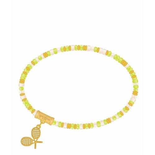 SPLASH Tennis Racket Stretch Bracelet Lime