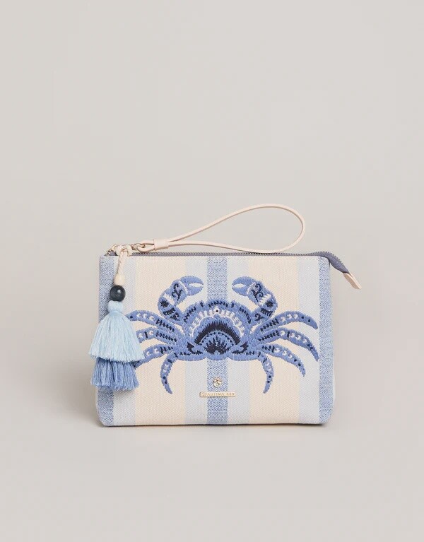 Carina Wristlet, Description: Blue Crab