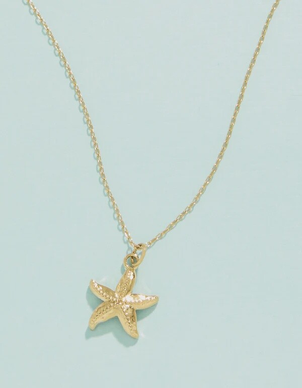 Starfish Necklace, 18&quot;