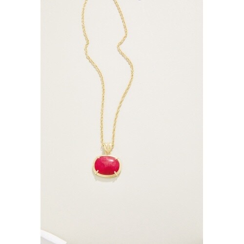 Greta Necklace 18&quot; Pink