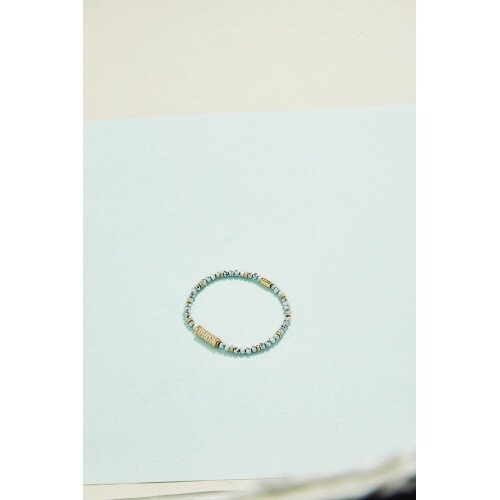 SP Clubhouse Stretch Bracelet 4mm Crystal/Silver