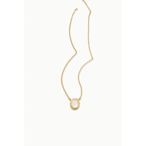 Sand Bar Pendant Necklace 18&quot; Mother-of-Pearl