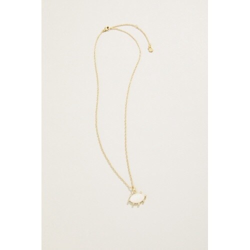 Opaline Necklace 18&quot; White/Crystal