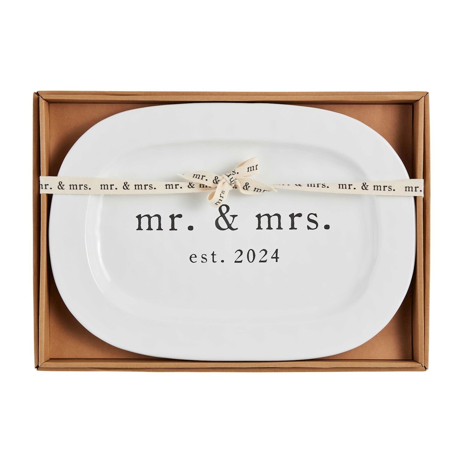 Mr. &amp; Mrs. Est. 2024 Platter