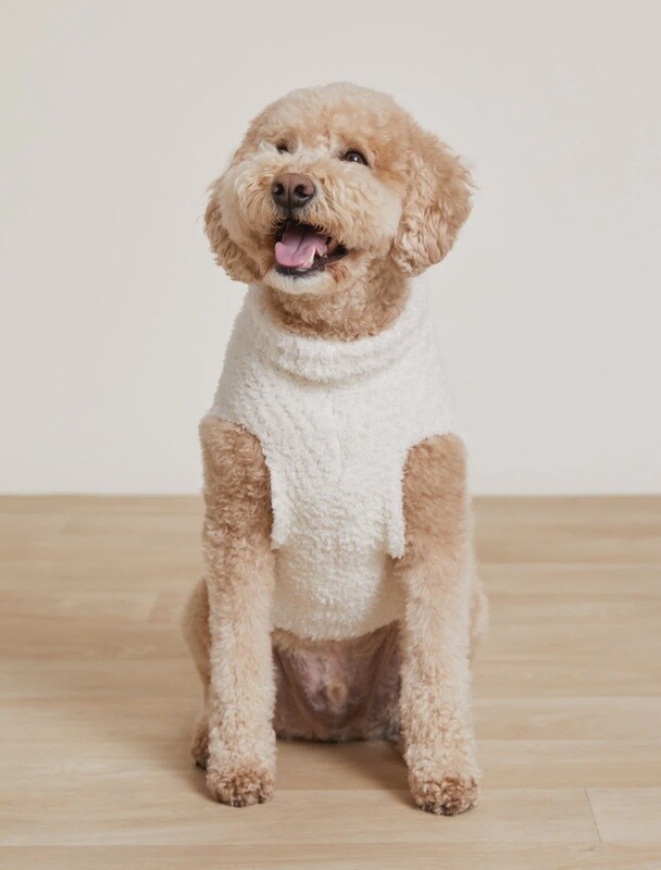 CozyChic® Honeycomb Pet Sweater - Cream