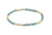 Blissful Pattern 2.5mm Bead Bracelet - Amazonite