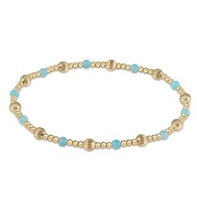 Dignity Sincerity Pattern 4mm Bead Bracelet - Amazonite