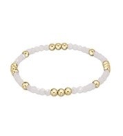 Worthy Pattern 3mm Bead Bracelet - Moonstone