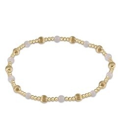 Dignity Sincerity Pattern 4mm Bead Bracelet - Moonstone