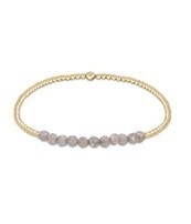 Gold Bliss 2mm Bead Bracelet - Labradorite