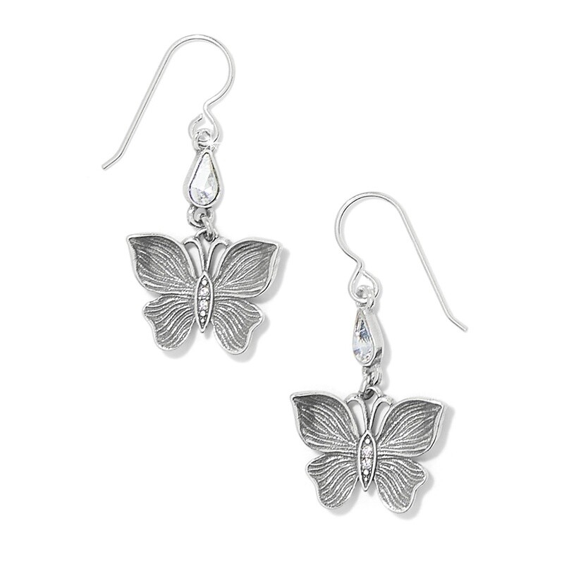 Everbloom Flutter French Wire Earrings- Silver