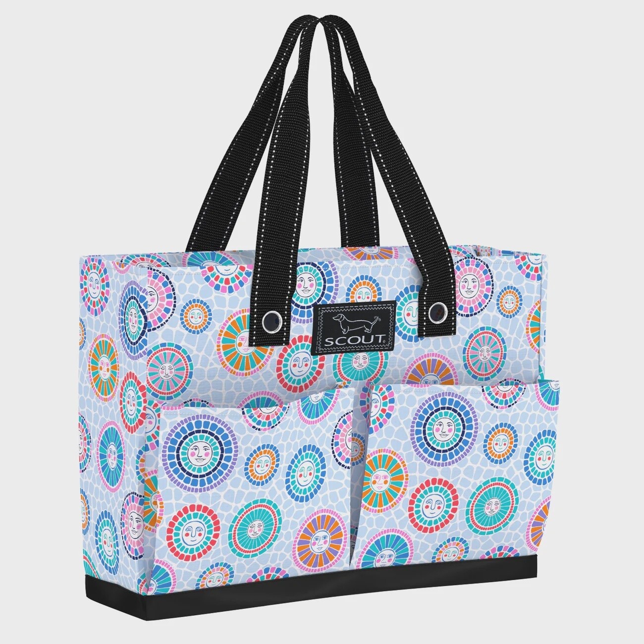 Uptown Girl Pocket Tote Bag- Sunny Side Up