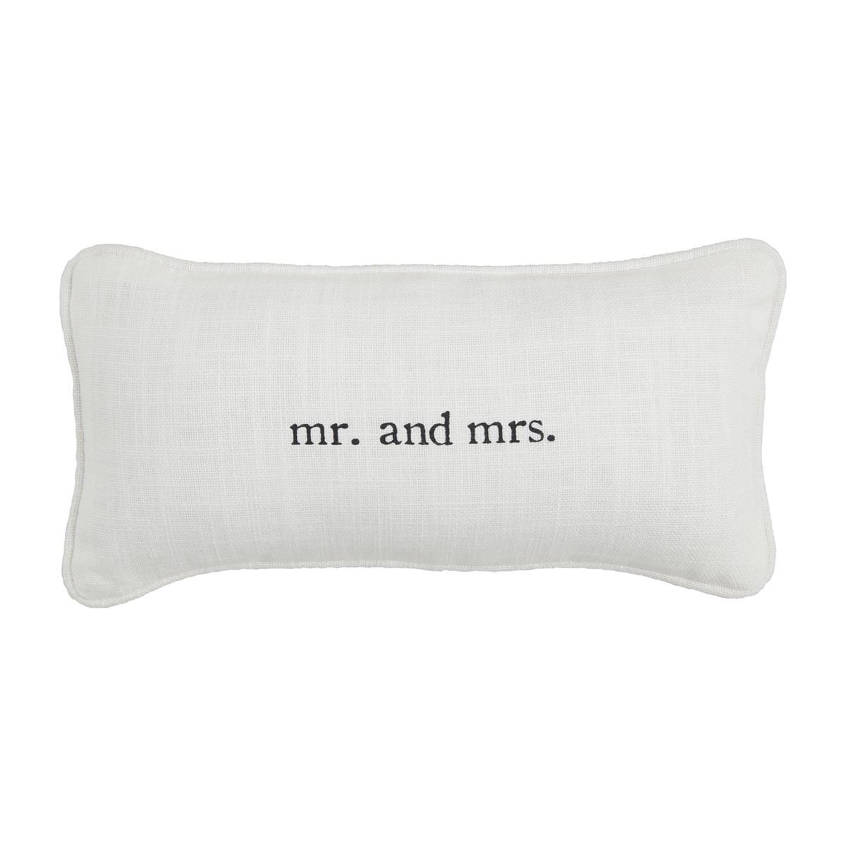 Mr. &amp; Mrs. Mini Pillow