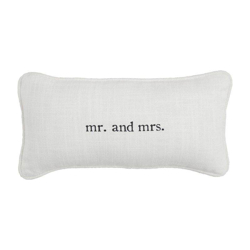 Mr. &amp; Mrs. Mini Pillow