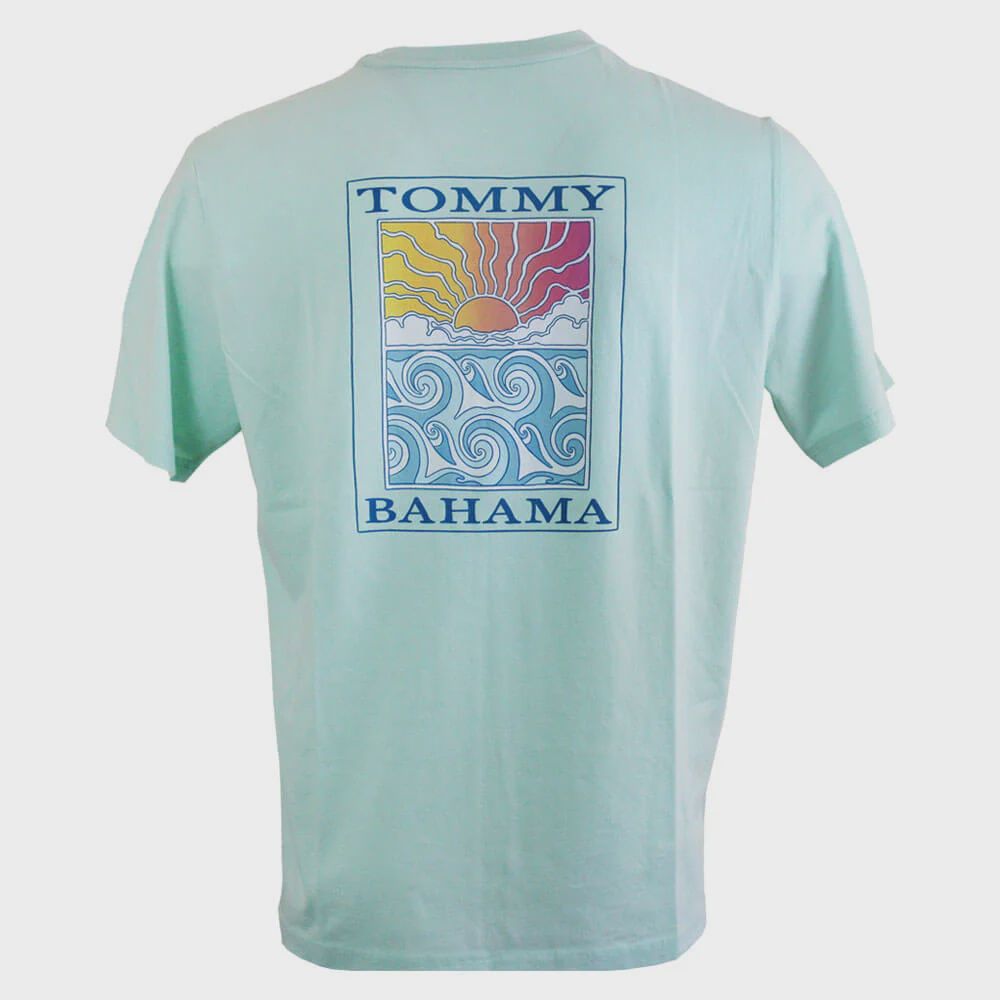 Santorini Sunrise Graphic T-Shirt, Colour: Marina, Size: Medium