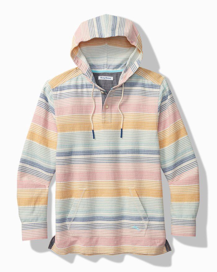 Sunrise Baja Linen-Blend Hoodie, Size: Medium